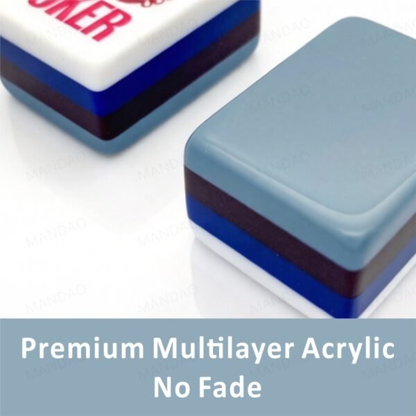 American Mahjong 160 Tiles Set-MJ00-Gray Blue