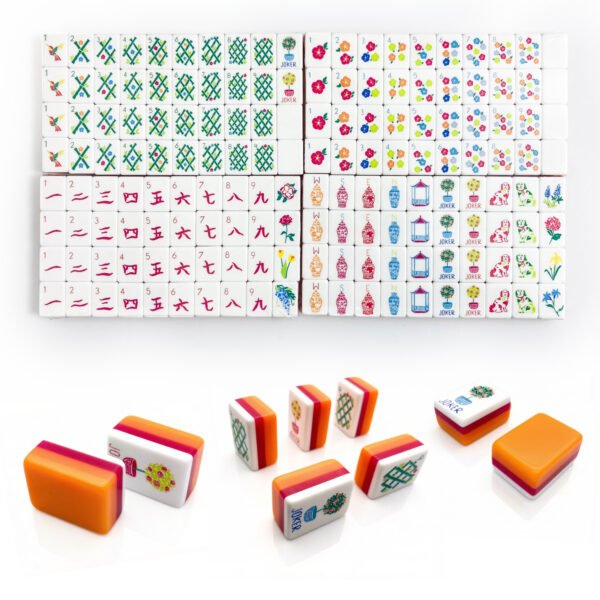 American Mahjong 160 Tiles Set-MJ003-Orange