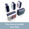 American Mahjong 160 Tiles Set-MJ00-Gray Blue