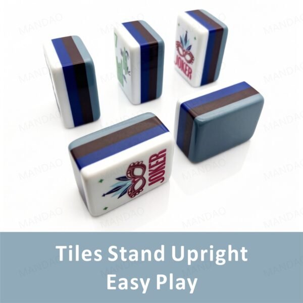 American Mahjong 160 Tiles Set-MJ00-Gray Blue