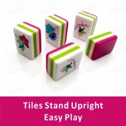 American Mahjong 160 Tiles Set-MJ005-Rose red