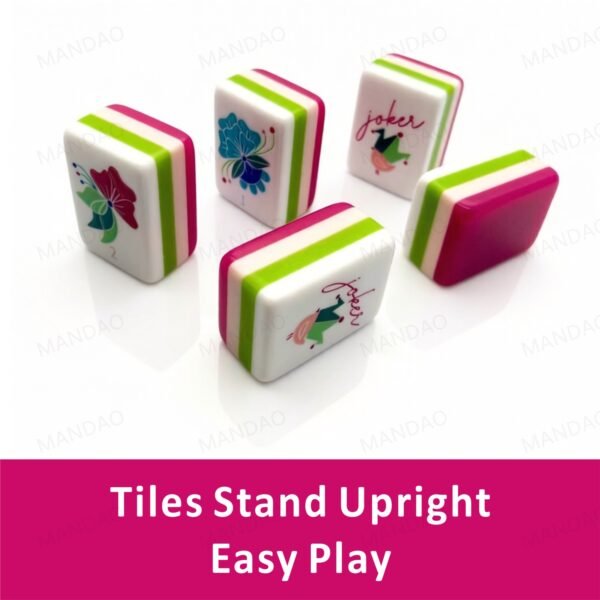 American Mahjong 160 Tiles Set-MJ005-Rose red