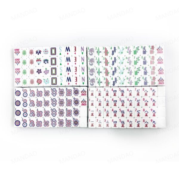 American Mahjong 160 Tiles Set-MJ00-Gray Blue
