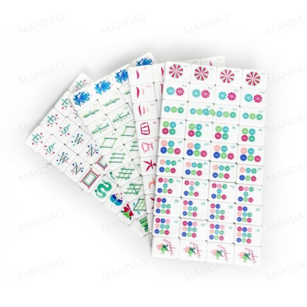 American Mahjong 160 Tiles Set-MJ005-Rose red