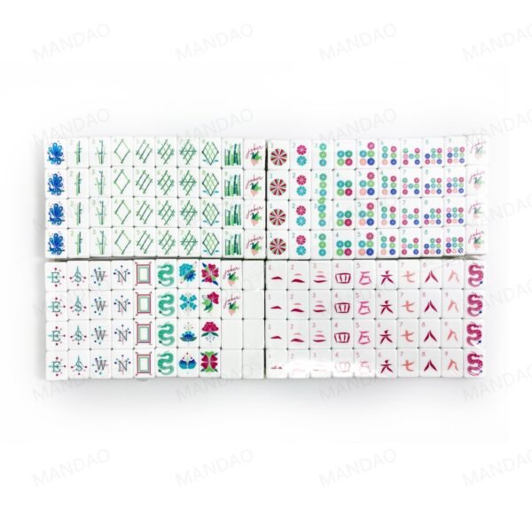 American Mahjong 160 Tiles Set-MJ005-Rose red
