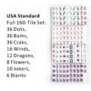American Mahjong 160 Tiles Set-MJ00-Gray Blue