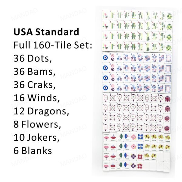 American Mahjong 160 Tiles Set-MJ009-Tortoise shell