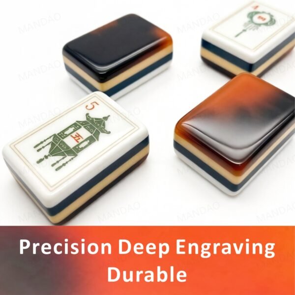 American Mahjong 160 Tiles Set-MJ012-4 Layer Tortoise shell