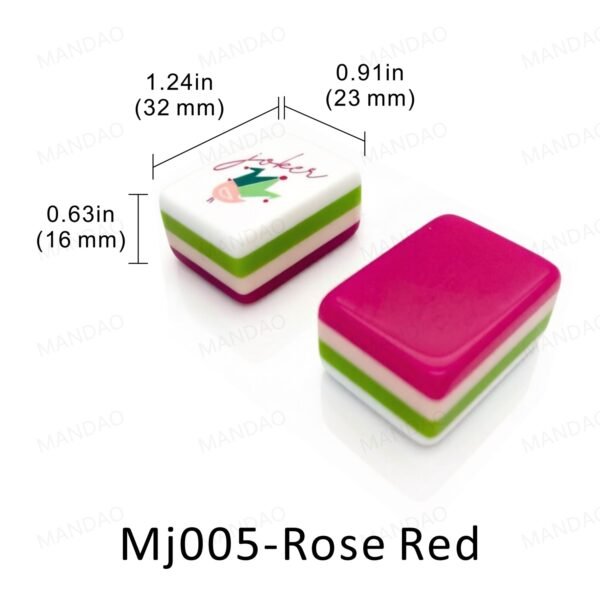 American Mahjong 160 Tiles Set-MJ005-Rose red
