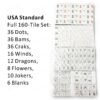 American Mahjong 160 Tiles Set-MJ012-4 Layer Tortoise shell