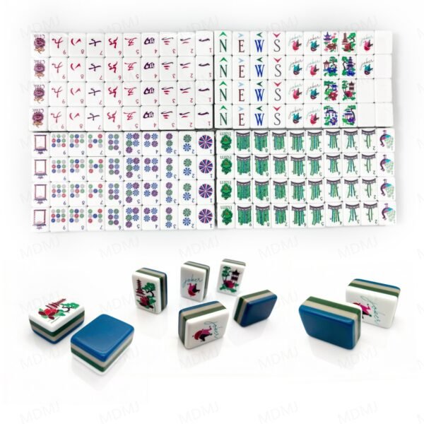 American Mahjong 160 Tiles Set-MJ006-Navy Blue
